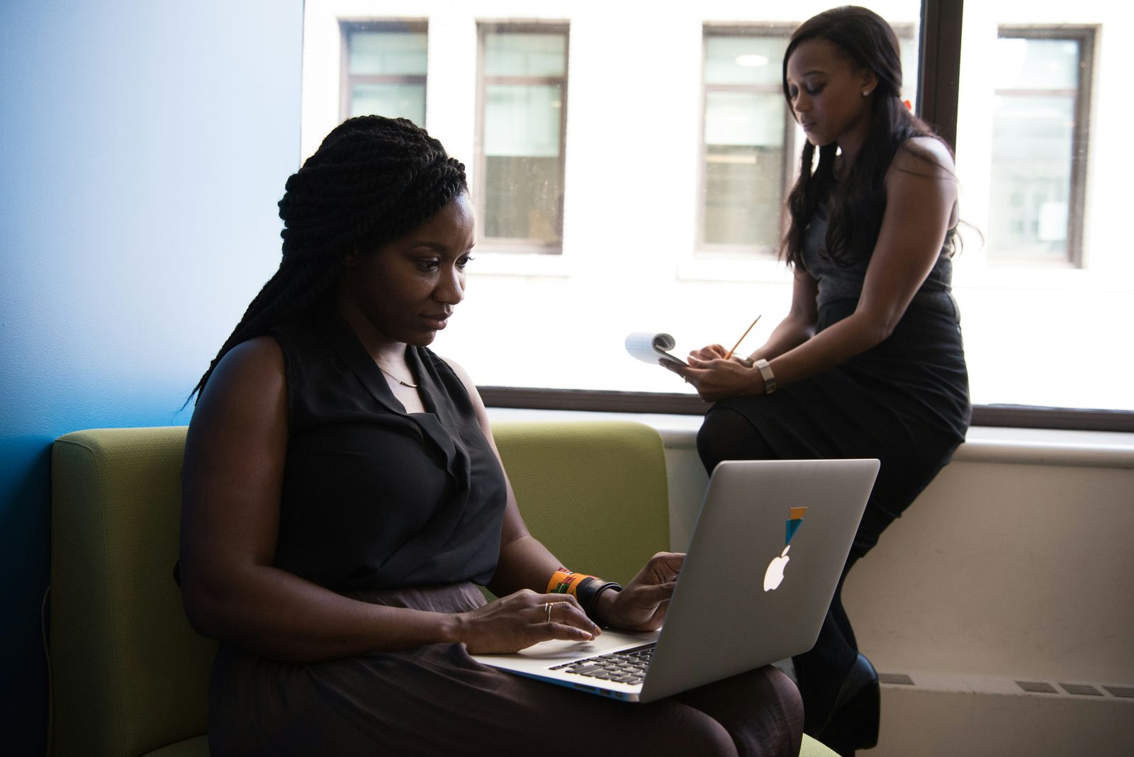 Early-stage team collaborating in the office